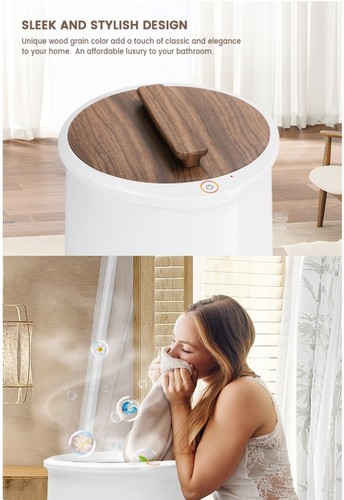 NEW! Large Luxury Towel Warmer Bucket Large Towel Warmers Auto Shut Off, Fits Up - Picture 10 of 12