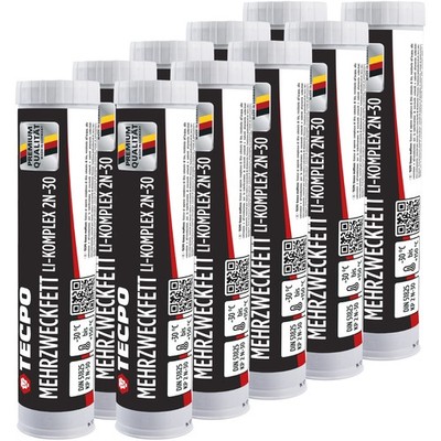 TECPO MEHRZWECKFETT KP2N-30 HOCHLEISTUNGS LI-KOMPLEX FETT 10x 400g SCHMIERFETT