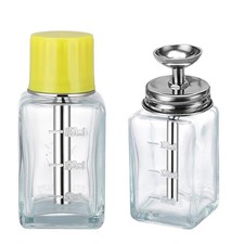 2PCS 6Oz / 180ml Clear Acetone Dispenser with , Glass Nail Polish Remover2783