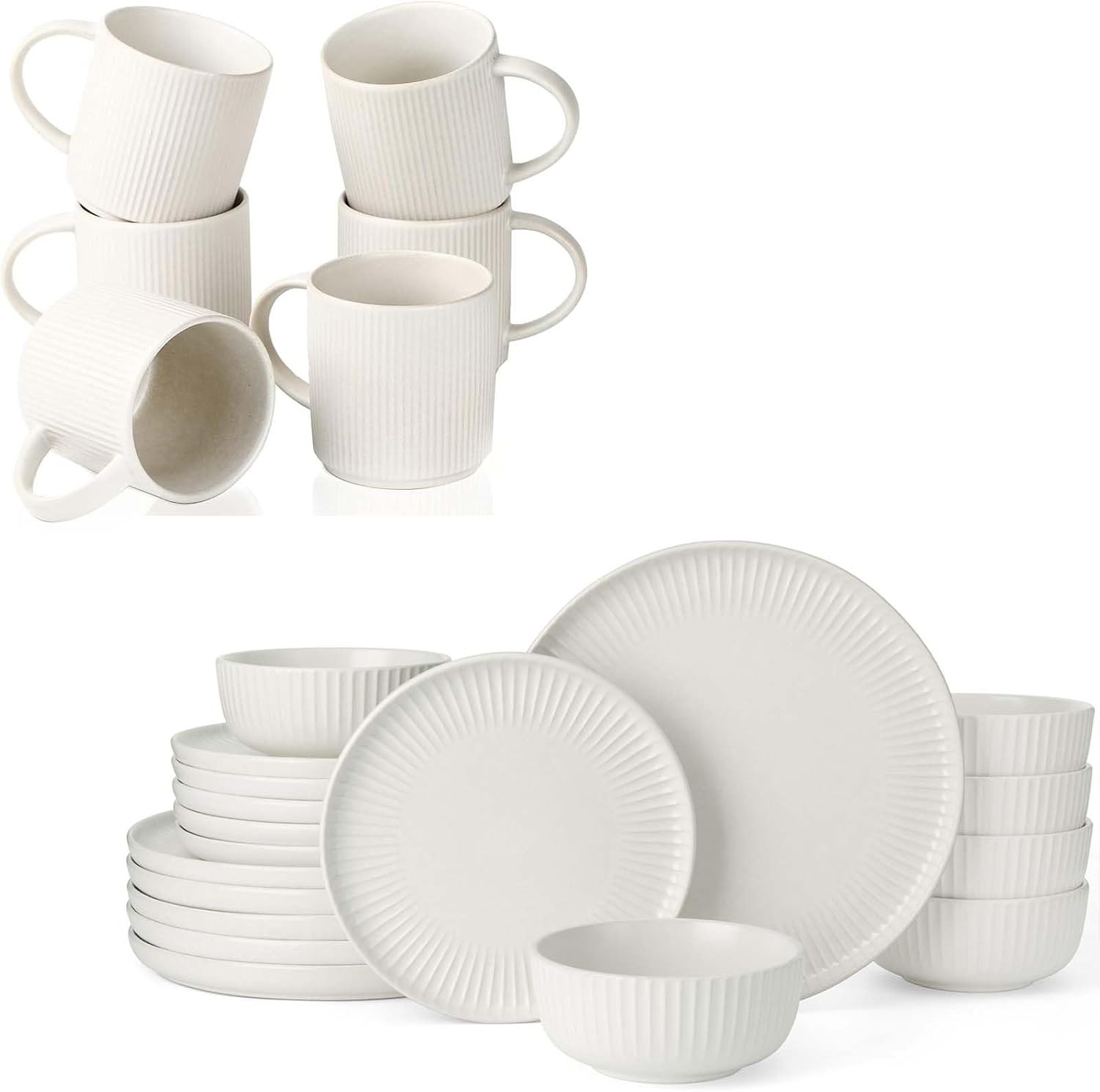 With Mugs, Plates & Bowls - Chip Resistant