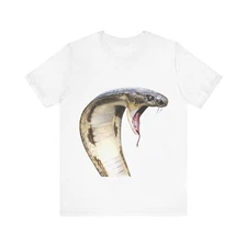 King Cobra Shirt, Venomous Snake Fangs, Unisex Shirt BE02/3 Ship Worldwide