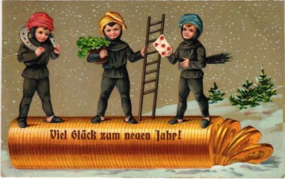 PC SCHORNSTEINFEGER HAPPY NEW YEAR (a74104)