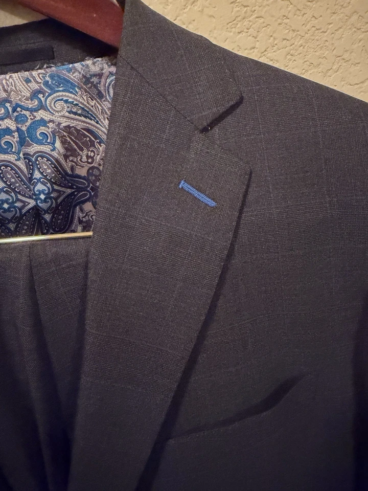 Traje ENZO CUSTOM CLOTHIERS MESE304036 100% Wbol y pantalones   Foto 3 de 4