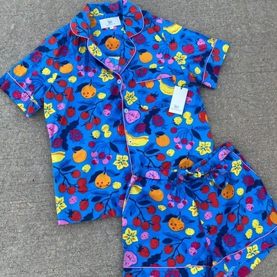 Print fresh pajamas set printfresh pjs sleepwear fruit cotton XS short sleeve