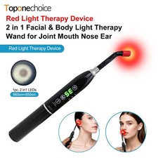 Red Light Therapy Device 660nm 850nm 2 in 1 LED for Cold Sores Mouth Pain Relief