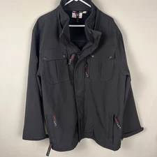 Canada Weather Gear Men’s Black Jacket Tactical Size 2 XLarge