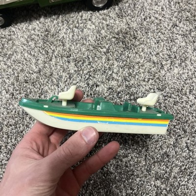 NYLINT Bass Chaser ブリキ Vintage Nylint ~Bass Chaser Boat ~green Plastic Fishing ~Boat Only