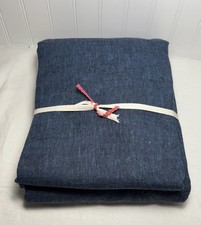 Pottery Barn Emery Linen Blackout Curtain  50  W x 108  L  Midnight