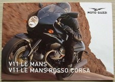MOTO GUZZI V11 LE MANS & ROSSO CORSA 1064cc Motorcycles Sales Brochure 2000