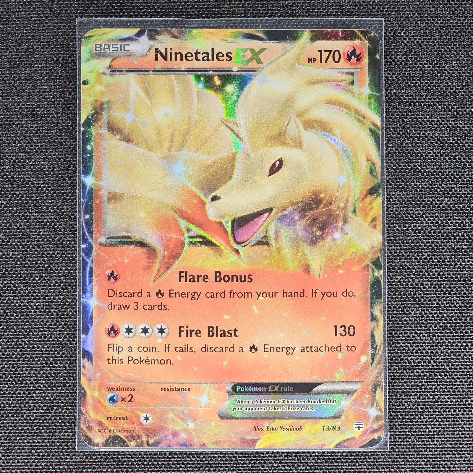 Ninetales EX - 13/83 - Ultra Rare - Generations - Pokemon Card - LP