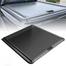 5.5FT Truck Bed Cover Retractable Hard Tonneau Cover Fit 2015-2024 Ford F-150