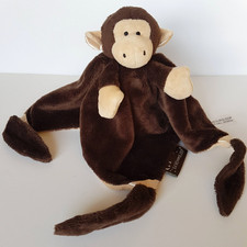 Save Our Seep MONKEY Baby Lovey Security Blanket Plush Comforter Soft Toy Animal