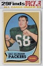 Gale Gillingham ROOKIE 1970 Topps #131 Green Bay Packers RC