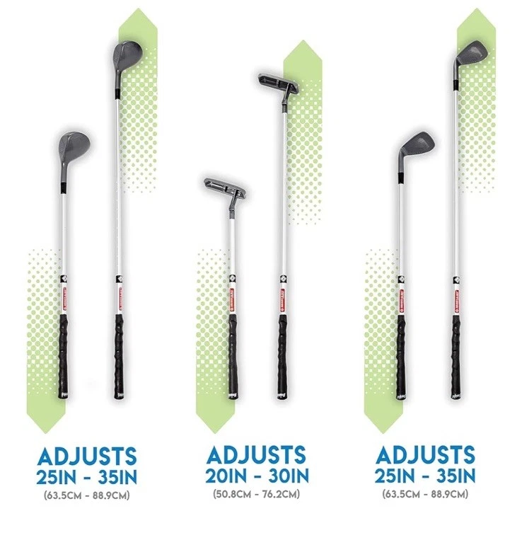 Franklin Future Champs Kids Golf Set Adjustable Clubs Travel Bag Foam Balls - Image 3 of 4