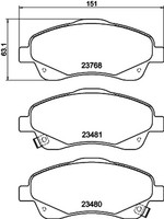Bremsbelagsatz Scheibenbremse Hella Pagid 8DB 355 017-321 FüR Corolla Avensis