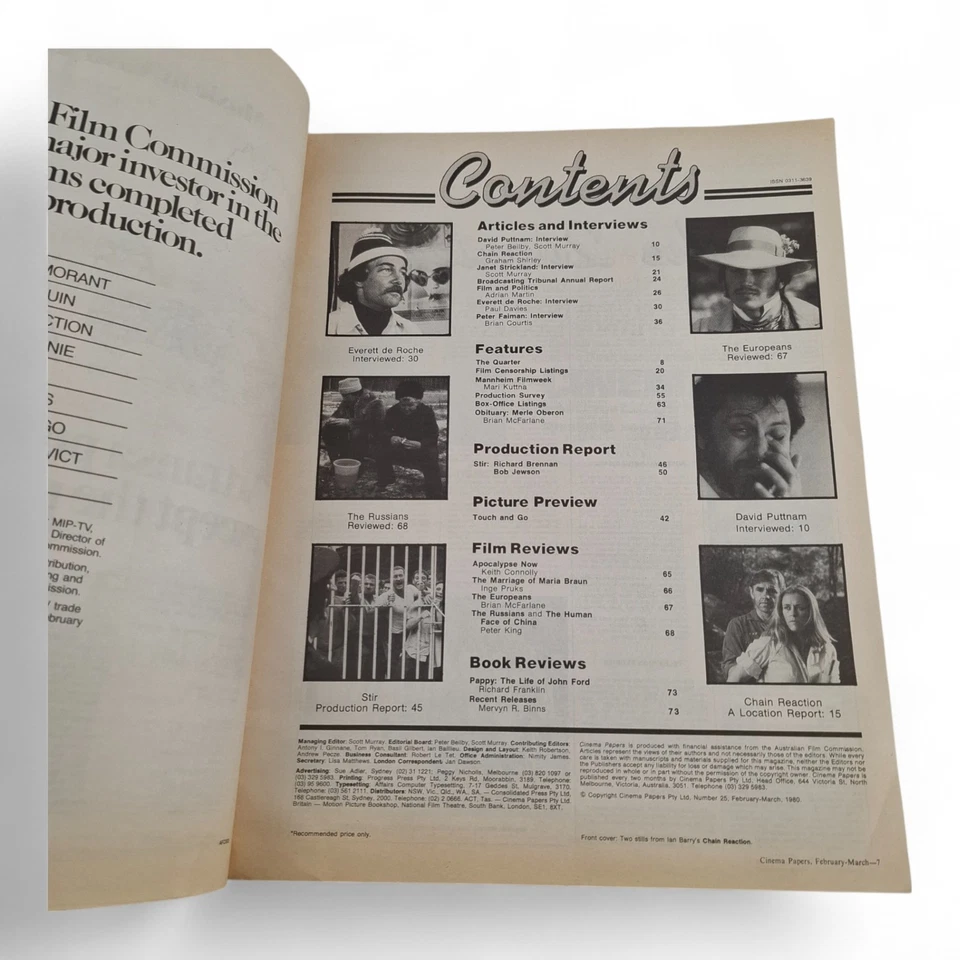 Australian Cinema Papers Magazine March 1980 Issue 25 Film Reviews Interview - Image 4 of 4