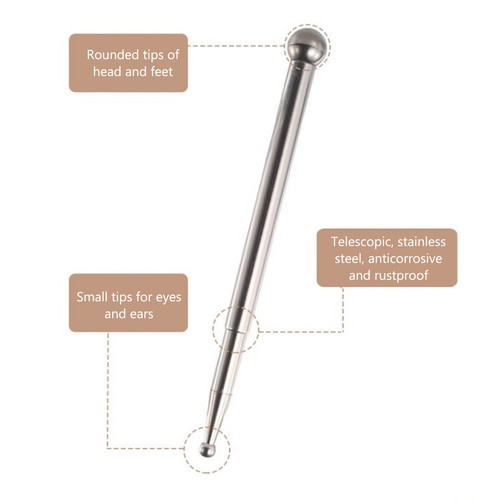 Stainless Steel Deep Tissue Massage Tool Manual Acupuncture Pen for Salon Beauty - Picture 20 of 24