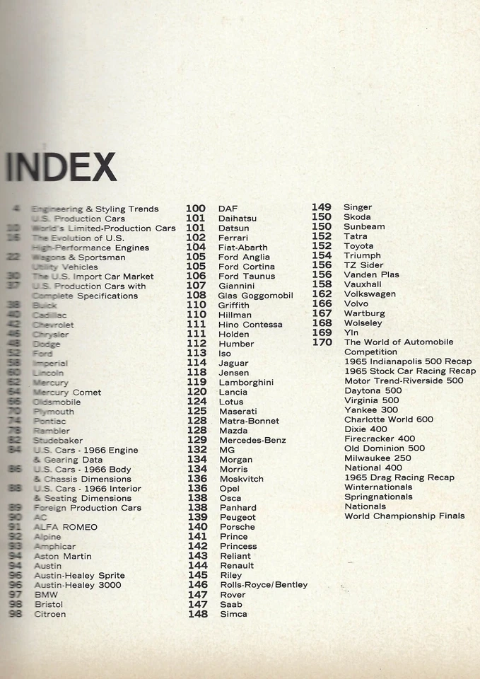 1966 World Automotive Yearbook by Motor Trend. Vintage. 1966 new cars. 192 pages - Image 2 of 2