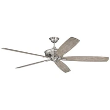 Craftmade 72" Santori Fan, Brushed Polished Nickel/Coffee Blades - SNT72BNK5
