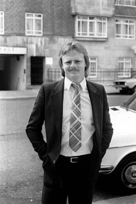 Brighton Hove Albion Neil McNab arrives at an FA Disciplinary - 1980 Old Photo