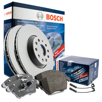 BOSCH 2x BREMSSCHEIBEN + BELÄGE VW Tiguan AUDI SEAT Alhambra,  Ø312mm VORNE bel,