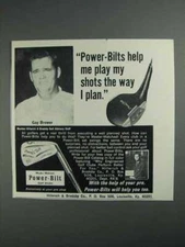 1968 Power-Bilt Golf Clubs Ad - Gay Brewer