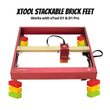 xTool D1 & D1 Pro Stackable Brick Feet | Mount & Raise Your Laser With Bricks