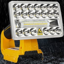 Outdoor Rechargeable 18W 2000LM LED Work Light for Dewalt 20V Max Li-ion Battery