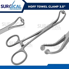 Hoff Towel Clamp Forceps 3.5" Surgical Instruments Stainless Steel German Grade