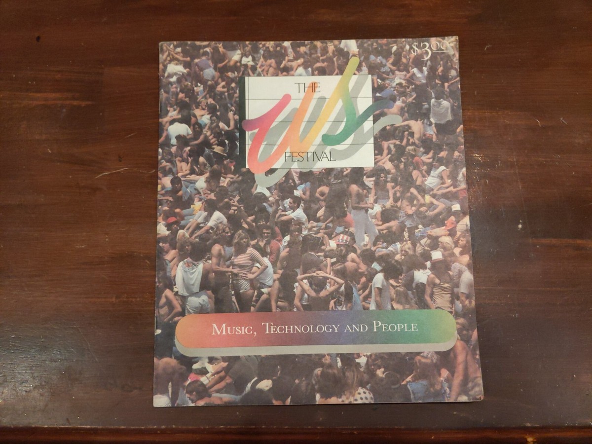 RARE Vintage us festival 1982 Issue 1 Program 1982 Talking Heads 