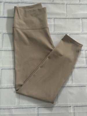 Everlane Perform Ankle Length Leggings Large Burnt Sugar High Waisted Basic 