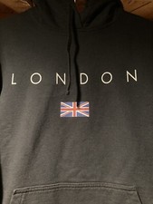 London UK Union Jack Flag Hoodie Size Large