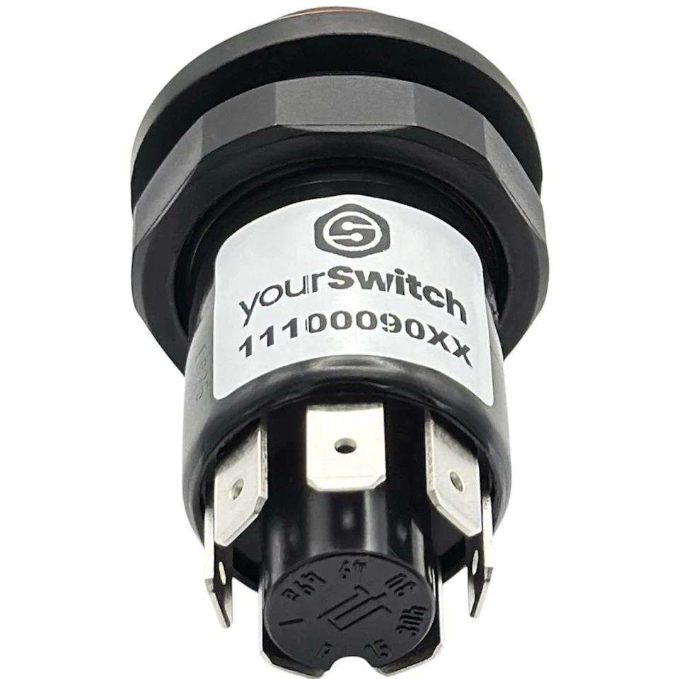 11100090XX Druckschalter mit Arretierung "Warnblinker" für Deutz 07 DX Prima, MF - Bild 2 von 3