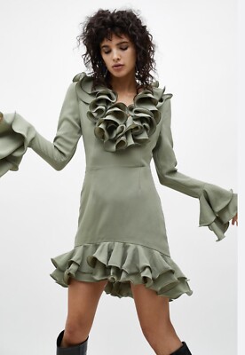 C/MEO Collective Womens Floral Sleeve Sweetheart Neck A-Line Dress Sage Size S | eBay C/MEO Collective Womens Floral Sleeve Sweetheart Neck A-Line Dress Sage Size S | eBay