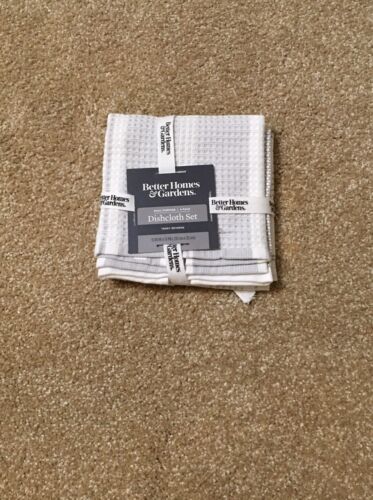 Better Homes & Gardens Dishcloth Set(4) New