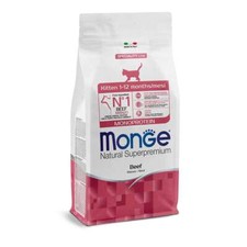 Monge superpremium gatto kitten manzo 1,5 kg crocchette per cucciolo gattini