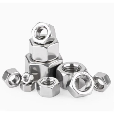 10PCS M8  304 Stainless Steel Heavy Hex Finish Nuts Extra Thick Hex Nuts