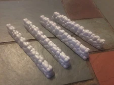 MARX PLAYSET RECAST SET OF FOUR 8" STONE WALLS SP MINT