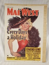 Vintage Portal Publications 19.5" x 29" Mae West Movie Poster Print Heavy Stock