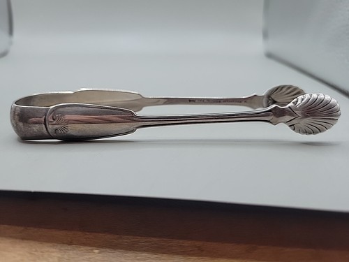 Antique 1871 Tiffany & Co. Sterling Silver Palm Sugar Tongs, 5" Edward C. Moore - Picture 10 of 24