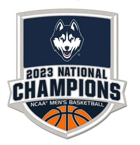 2023 NATIONAL CHAMPIONS MEN'S OFFICIAL FINAL FOUR PROGRAM UCONN HUSKIES PIN 2025 - Picture 3 of 3