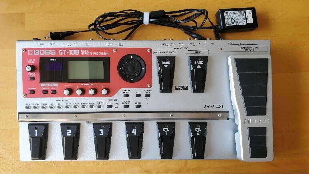 Boss GT-10B Multi Effect Guitar Effect Pedal Bass Effects Processor used