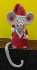 Mouse in Night Gown & Hat - Vtg. 1981 Sun Hill Ind. Christmas Stocking Holder