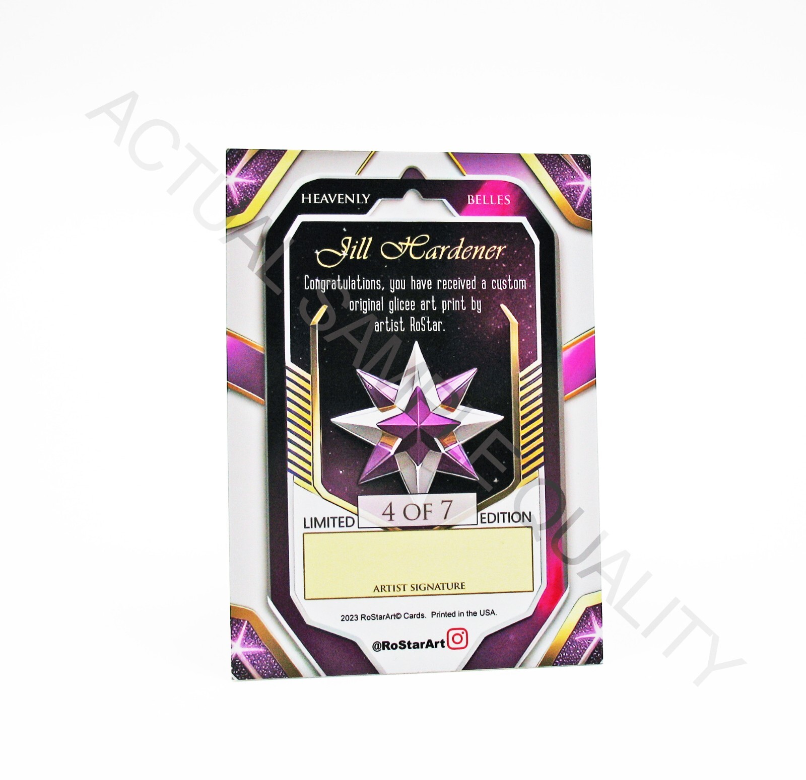 YELI KOVALENKO Model Diva Heavenly Belles #2/7 ACEO Art Print Card by