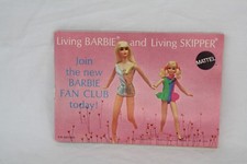 Vtg 1970 Living Barbie Living Skipper Fan Club Booklet Manual Catalog Pamphlet