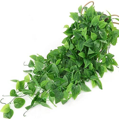 2 Pack of 3.6ft Artificial Hanging Plants Fake Ivy Vine Fake Ivy Leaves for - Picture 5 of 7