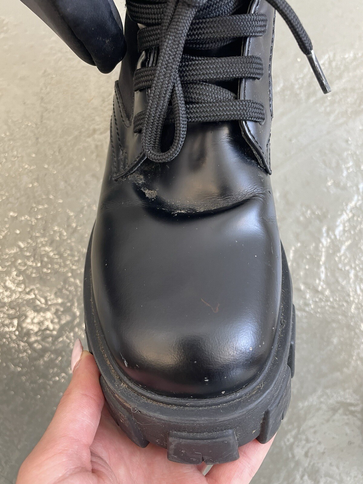 Authentic PRADA Monolith Chunky Combat Boots W/ M… - image 4