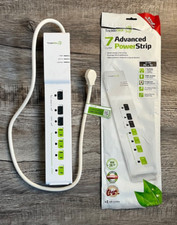 TrickleStar TS1104 7-Outlet Advanced Power Strip - Energy Saving PC TV