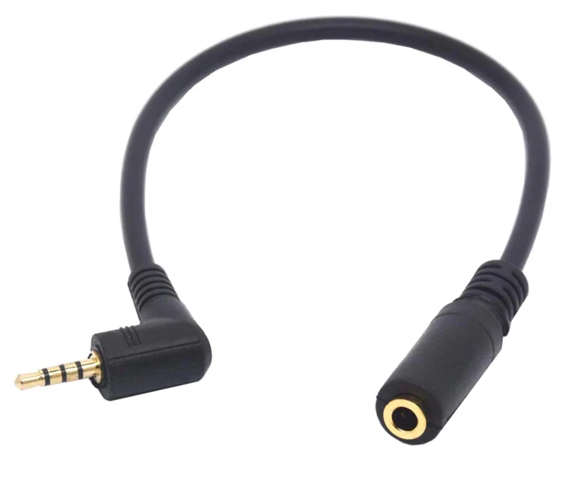2.5mm 4 Pole to 3.5mm 4 Pole Female TRRS Audio Extension Cable Male to Female - Image 4 of 4