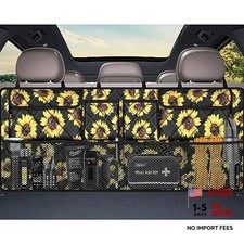 Car Trunk Organizer - Large Capacity Backseat - 42 42x18 In Sunflower